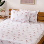 Chrysanthemum Printed Cotton Bedding Set Red