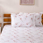 Chrysanthemum Printed Cotton Bedding Set Red