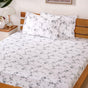 Cotton Bedding Set For King Sized Bed Dark Blue