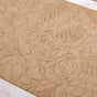 Beige Embossed Hibiscus Rectangular Placemats Set Of 6