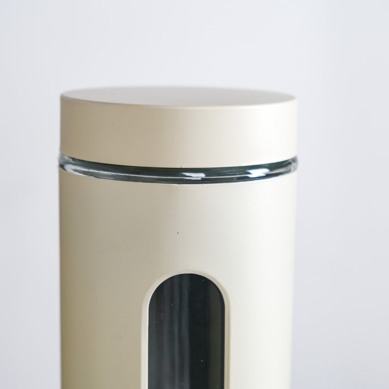Beige Tall Kitchen Storage Canister Set Of 4 2000ml