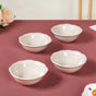 Era Beige Vintage Ceramic Snack Bowl Set Of 4 150ml - Ceramic bowls set, serving bowls, icecream bowls, snack bowls, snack bowls set