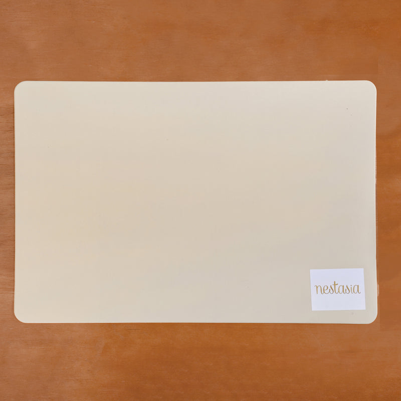 Rectangular Beige Dining Table Mat Set Of 6