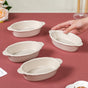 Beige Ceramic Bowl With Handle Set Of 4 200ml