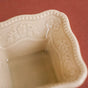 Vintage Square Dip Bowl Beige Set Of 6 60ml - Dip bowls, mini bowls, ceramic dip bowls, dip bowls set