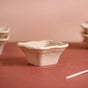 Vintage Square Dip Bowl Beige Set Of 6 60ml - Dip bowls, mini bowls, ceramic dip bowls, dip bowls set