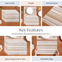 Beige and Brown Placemats Set Of 6
