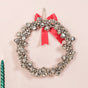 Decorative Silver Bells Wreath- Decorative Silver Wreath, Wreath with Bells, Silver Holiday Wreath, Festive Wreath Decor