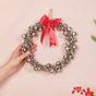 Decorative Silver Bells Wreath- Decorative Silver Wreath, Wreath with Bells, Silver Holiday Wreath, Festive Wreath Decor