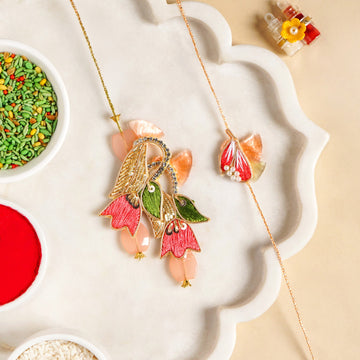 Bellflower Rakhi And Lumba Gift Set