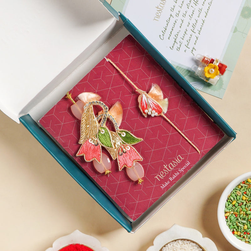 Bellflower Rakhi And Lumba Gift Set
