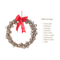 Decorative Silver Bells Wreath- Decorative Silver Wreath, Wreath with Bells, Silver Holiday Wreath, Festive Wreath Decor