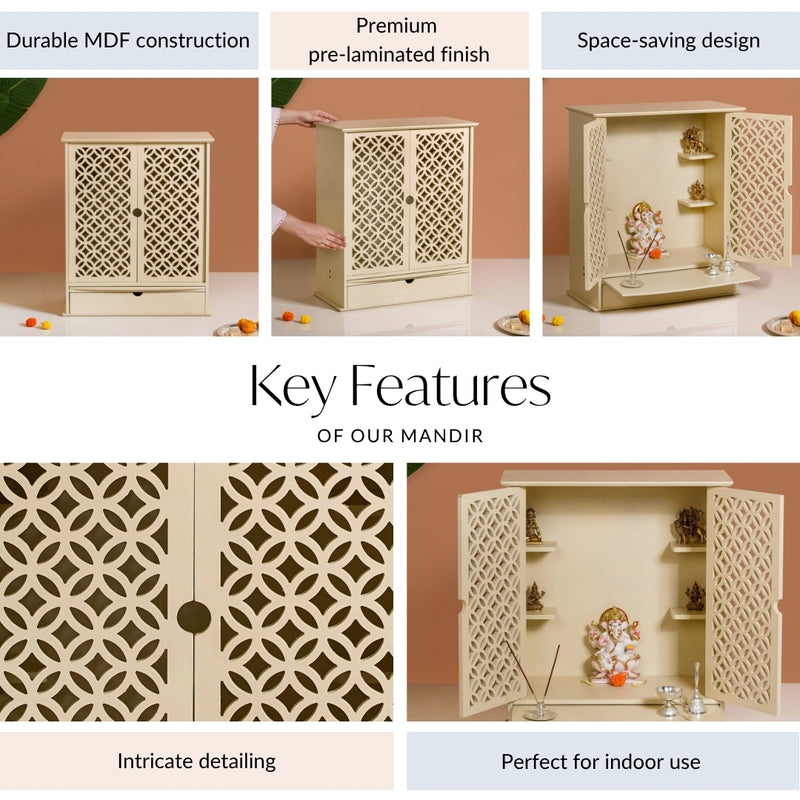 Bhakti Puja Hindu Mandir For Home 53x27x63cm