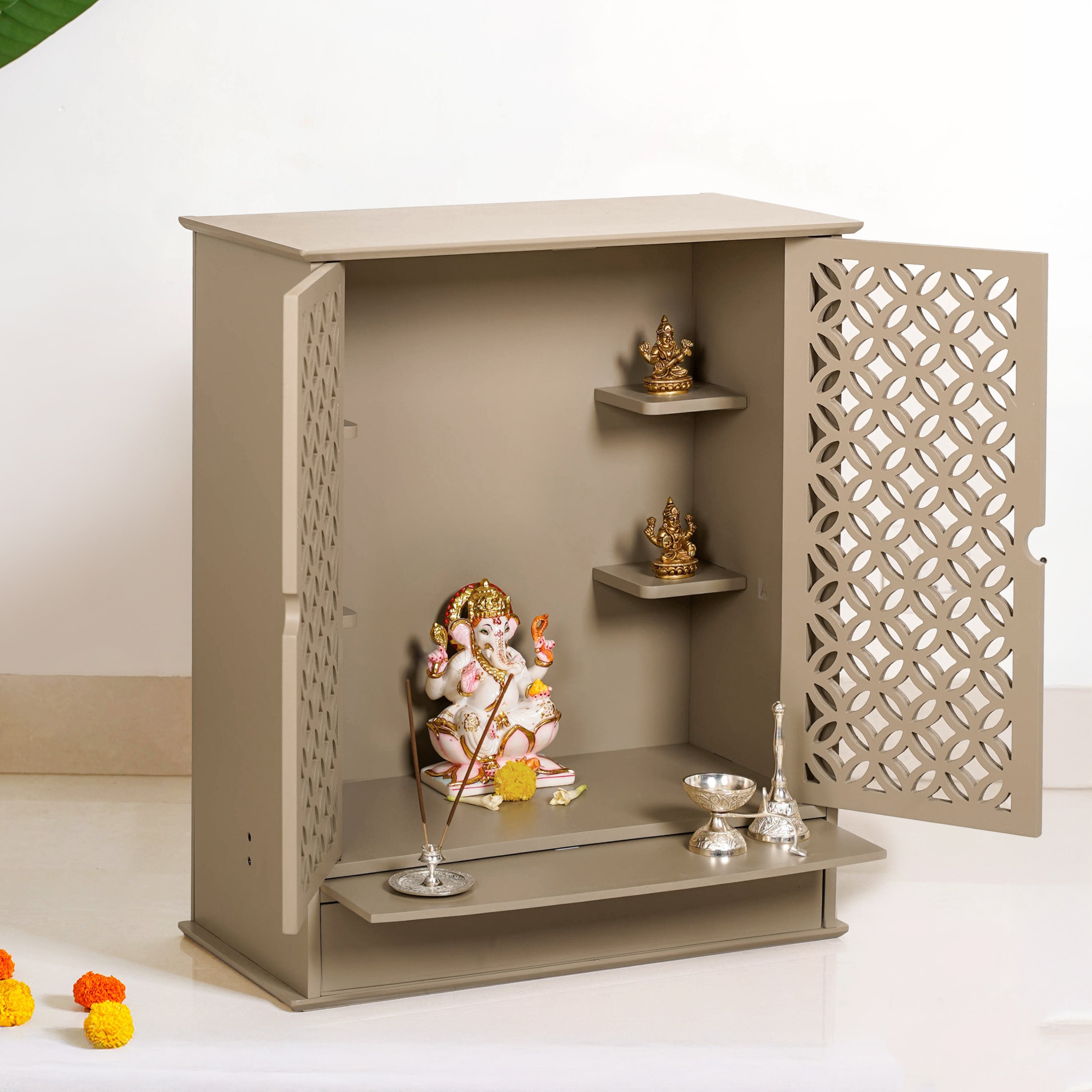 Minimalist Design Puja Mandir Large 53x27x63cm