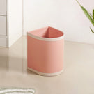 Bin There Faux Leather Dustbin For Home Pink