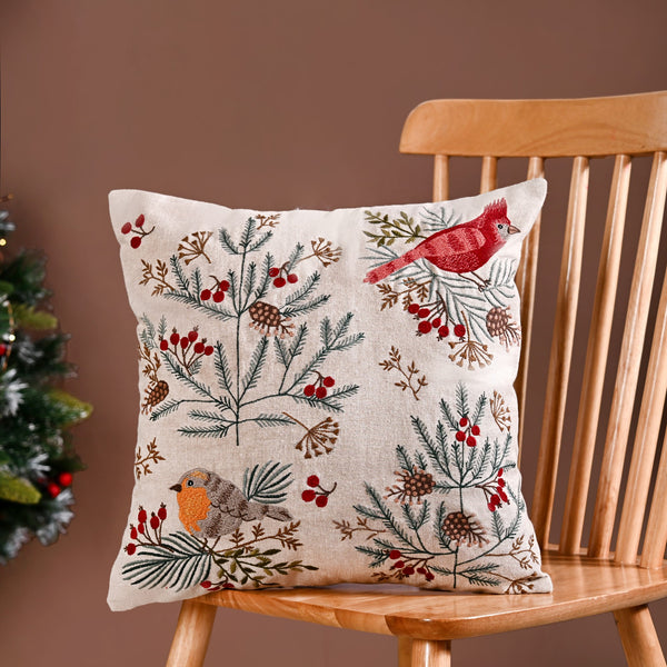 Birds In A Garden Decorative Couch Cushion Cover 40x40cm