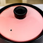 Black And Pink Big Ceramic Pot With Lid 6000ml