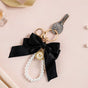 Black Beauty Bow Charm Keychain