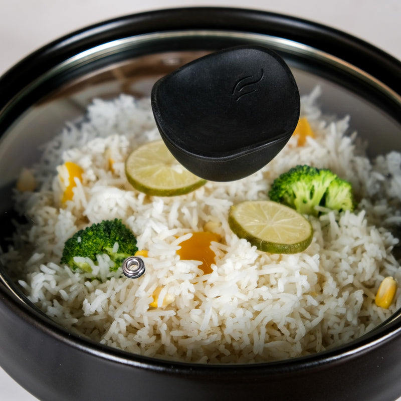 Black Ceramic Cooking Pot 1600ml