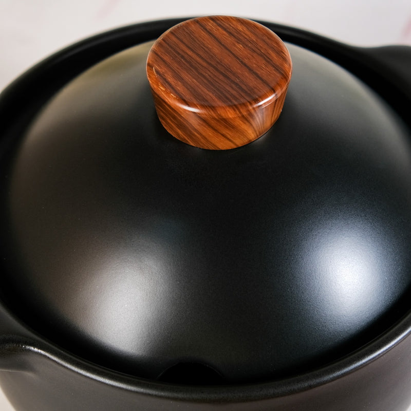 Black Chinese Stew Pot 3300ml