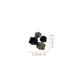 Black Cube Cluster Earrings