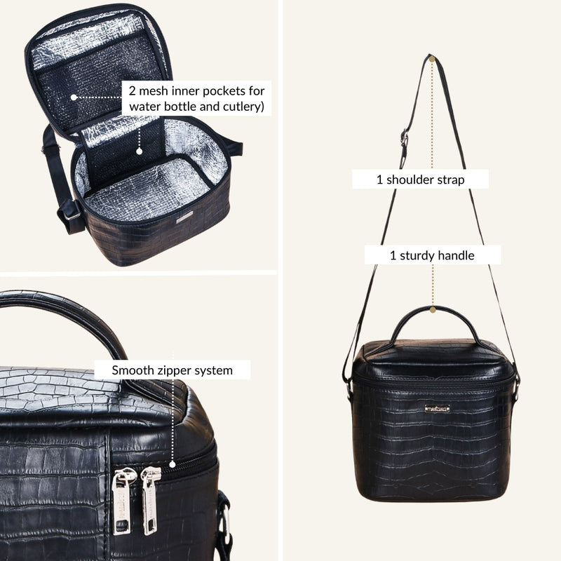 Black Gator Insulated Lunch Bag