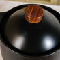 Black Glazed Cooking Pot With Lid 5700ml
