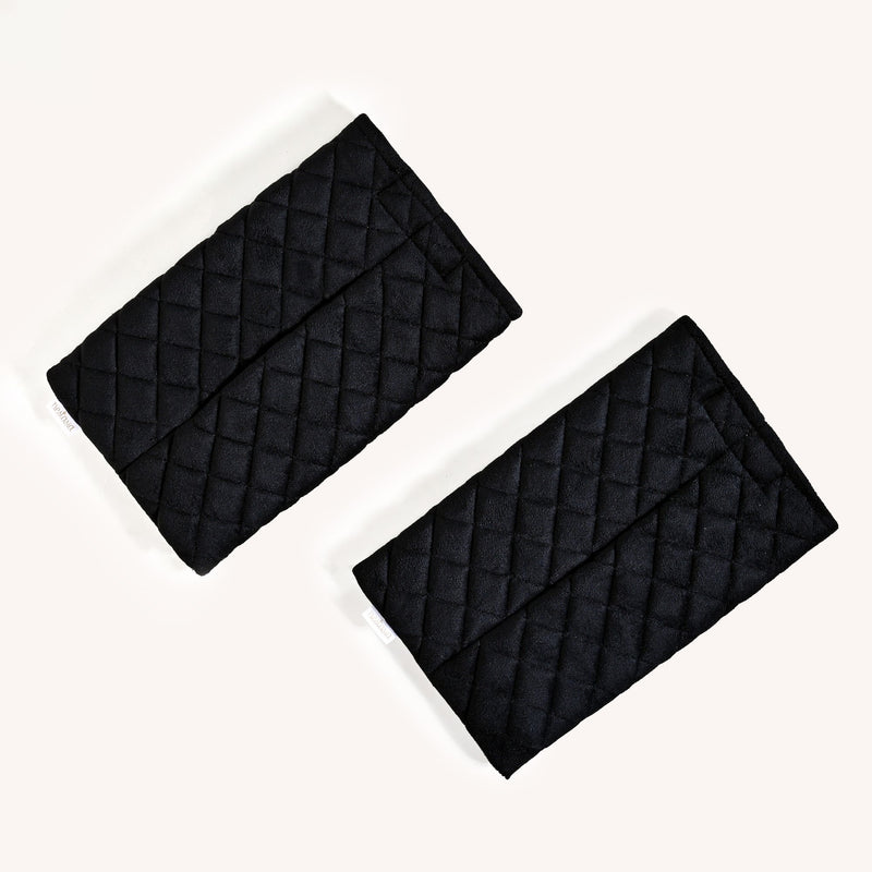 Black Quilted Car Tissue Paper Holder Set Of 2