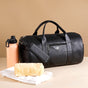 Embossed Sleek Black Duffle Bag