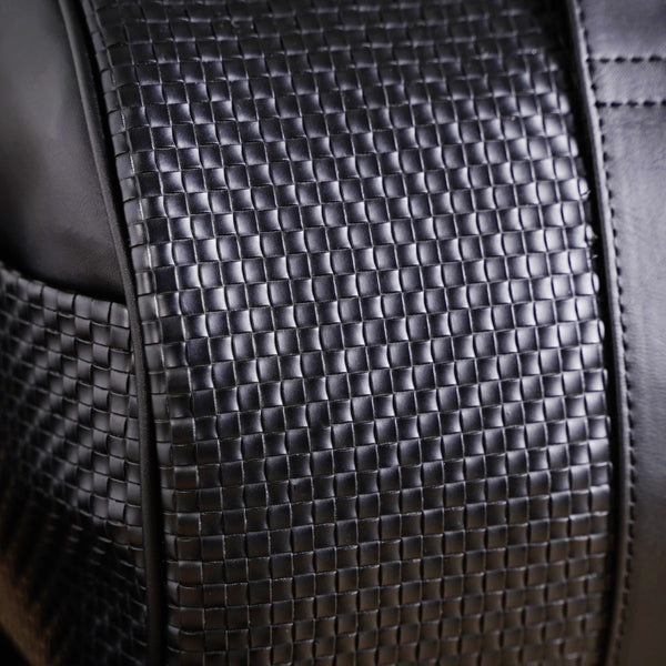 Embossed Sleek Black Duffle Bag