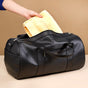 Embossed Sleek Black Duffle Bag