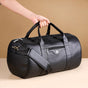 Embossed Sleek Black Duffle Bag