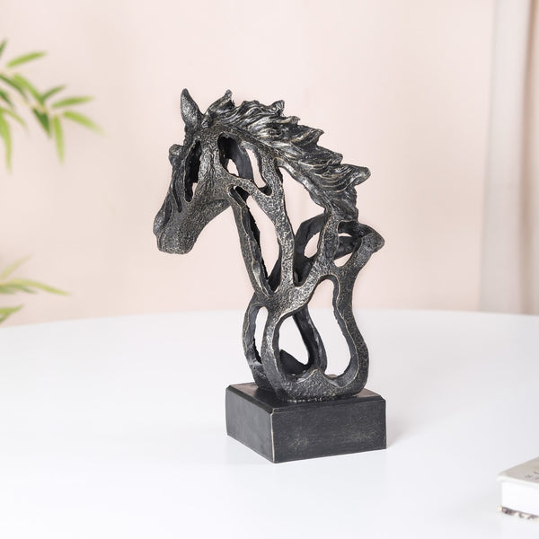 Black Horse Decorative Showpiece