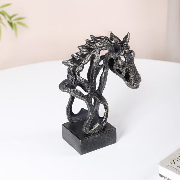 Black Horse Decorative Showpiece