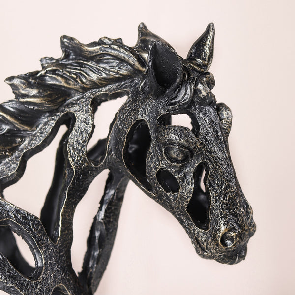 Black Horse Decorative Showpiece