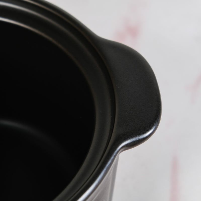 Black Cookpot With Yellow Dome Lid 5500ml