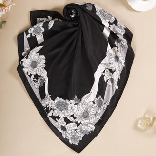 Luxe Floral Square Scarf