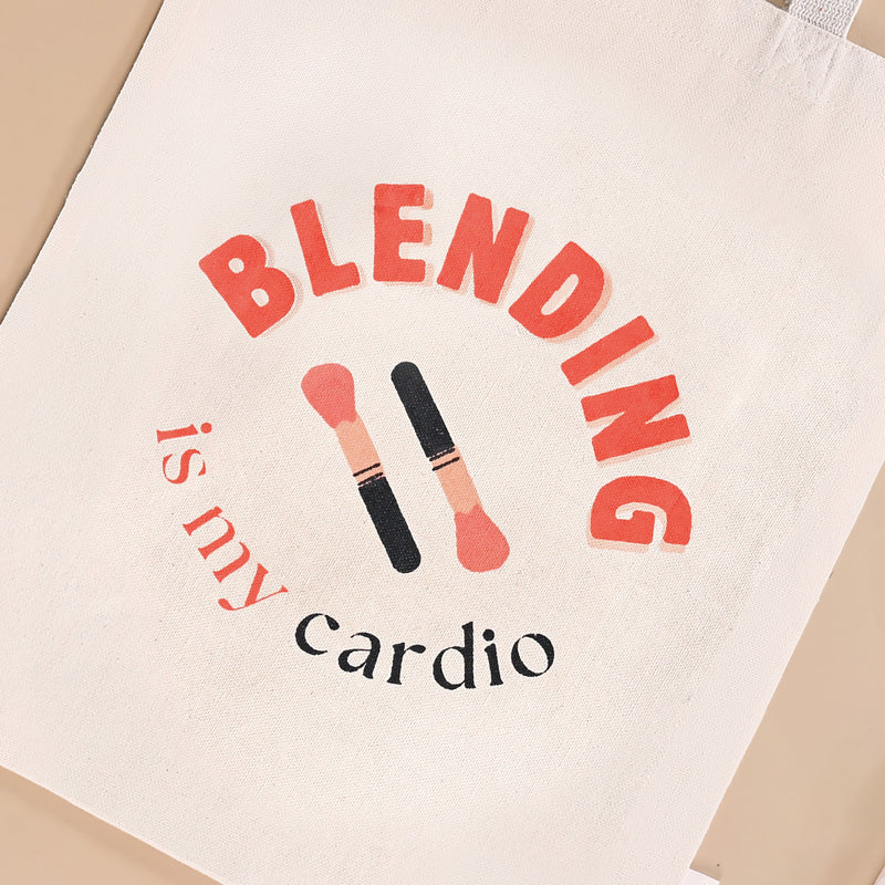 Blend And Contour Canvas Tote Bag For Women Set Of 2