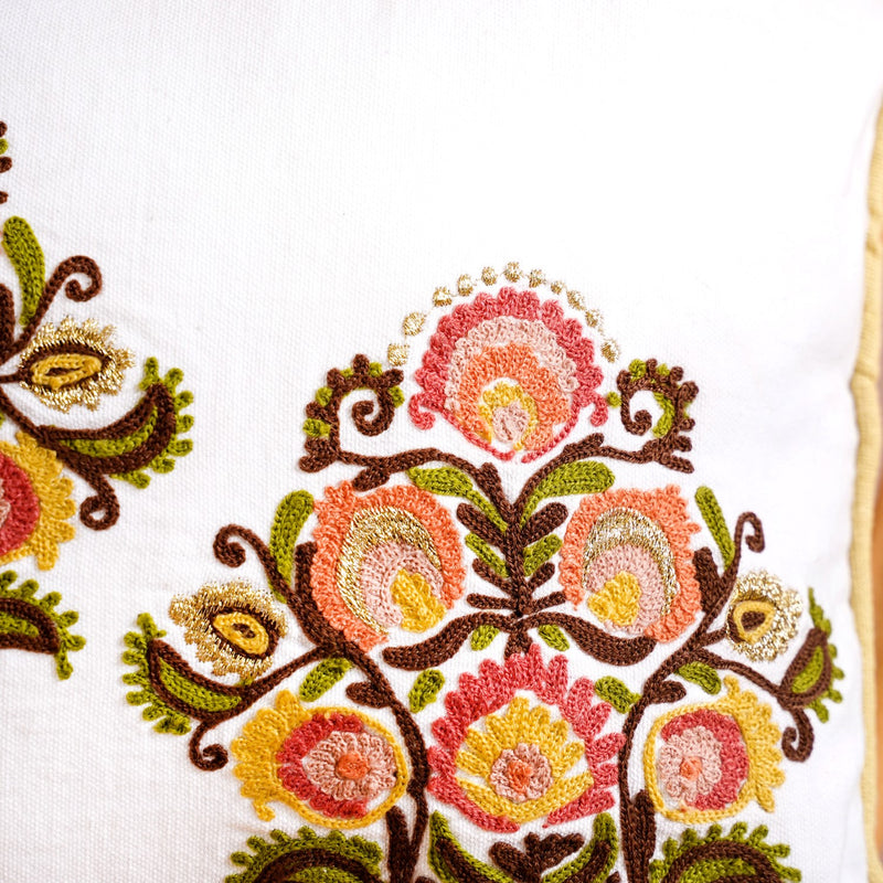 Bloom Bouquet Cotton Canvas Cushion Cover