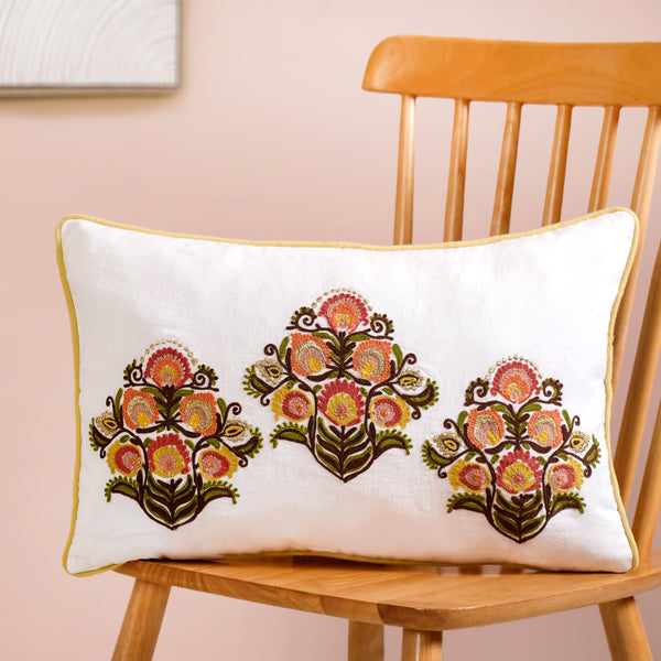 Bloom Bouquet Cotton Canvas Cushion Cover