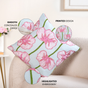 Blooming Blush Embroidered Cotton Cushion Cover 40x40cm
