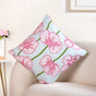 Blooming Blush Embroidered Cotton Cushion Cover 40x40cm