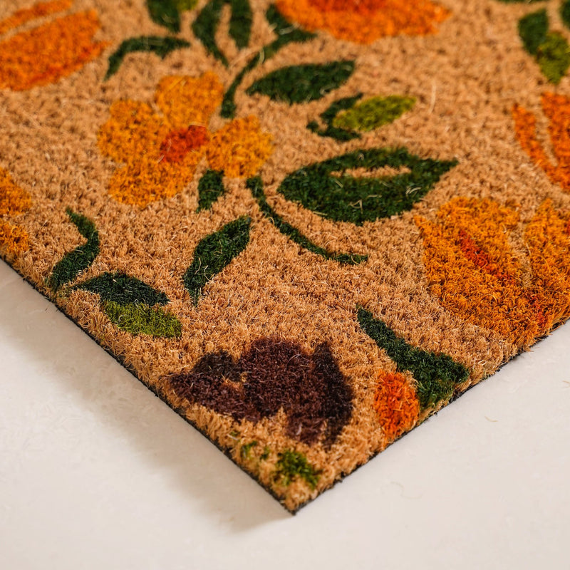 Blooming Daffodils Printed Coir Doormat