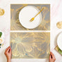 Blooming Flower Rectangle Table Mat Set Of 6