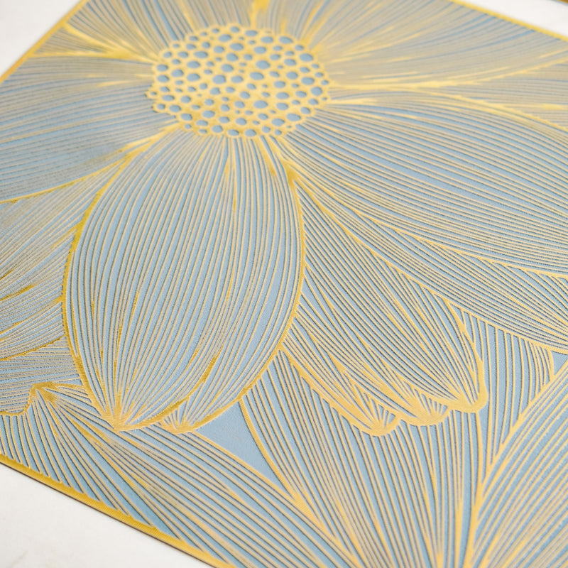 Blooming Flower Rectangle Table Mat Set Of 6