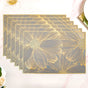 Blooming Flower Rectangle Table Mat Set Of 6