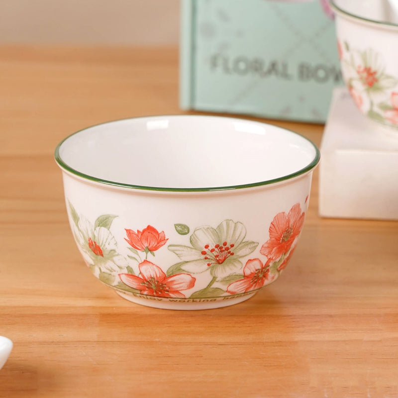 Blossom Charm Set Of 4 Bowls And Spoons 400ml
