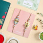 Blossoming Blue Floral Rakhi Gift Set