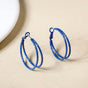 Blue Double Layered Hoop