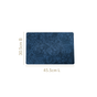 Blue Embossed Hibiscus Rectangular Placemats Set Of 6